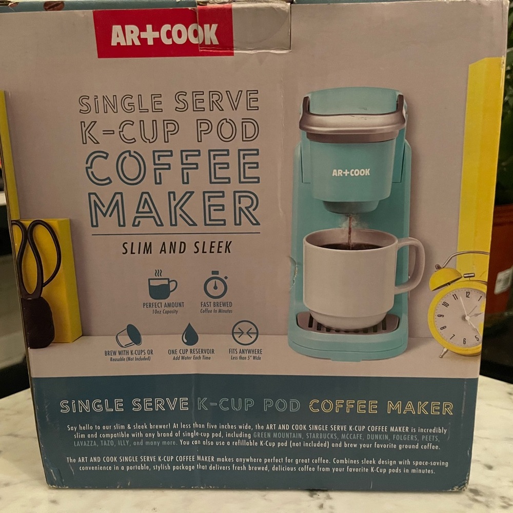 Final sale: AR+cook single serve k-cup pod coffee maker - Picture 4 of 6